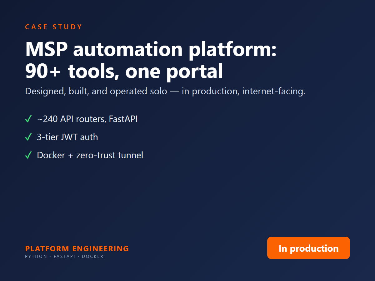 MSP platform case study